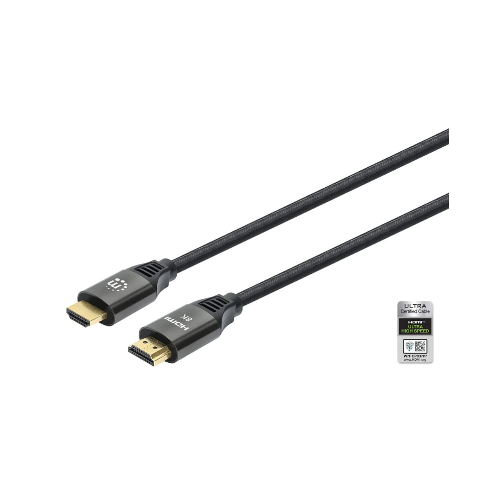 Cable HDMI Manhattan 2.1 Textil M-M 1.0M, 8K@60Hz (355933)