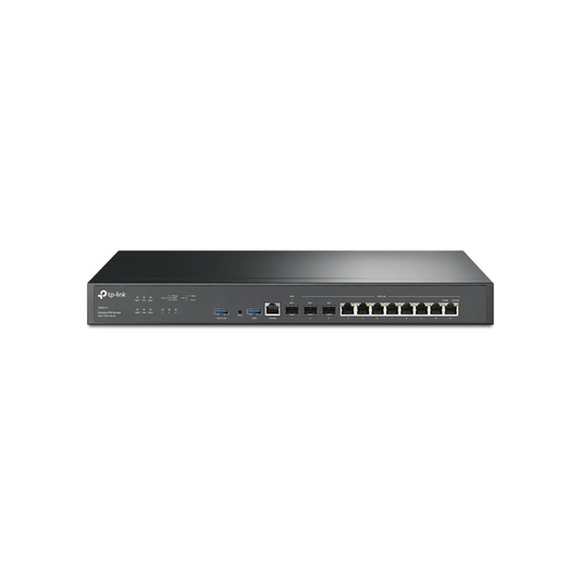 Router Omada VPN SDN Multi-Wan 10G, 1 Puerto SFP+ 10G, 8 Puertos LAN/WAN 1G, 2 Puertos USB, 2.3M Sesiones Concurrentes, Administración Omada SDN