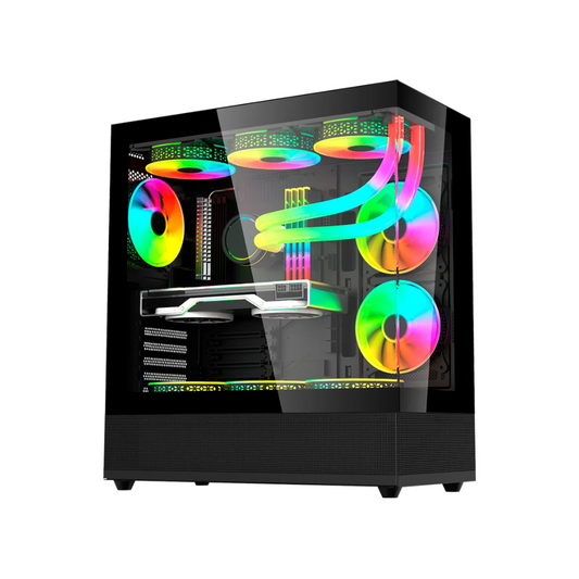 Gabinete Balam Rush Media Torre Tank 9200, USB 3.0, 3 Ventiladores ARGB, Negro (BR-938723)