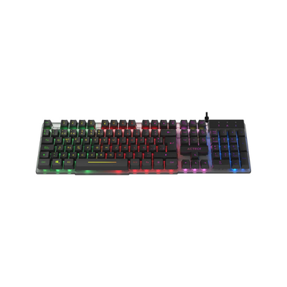 Teclado Acteck LED Aurean II TA220G Alámbrico USB Negro (AC-939195)