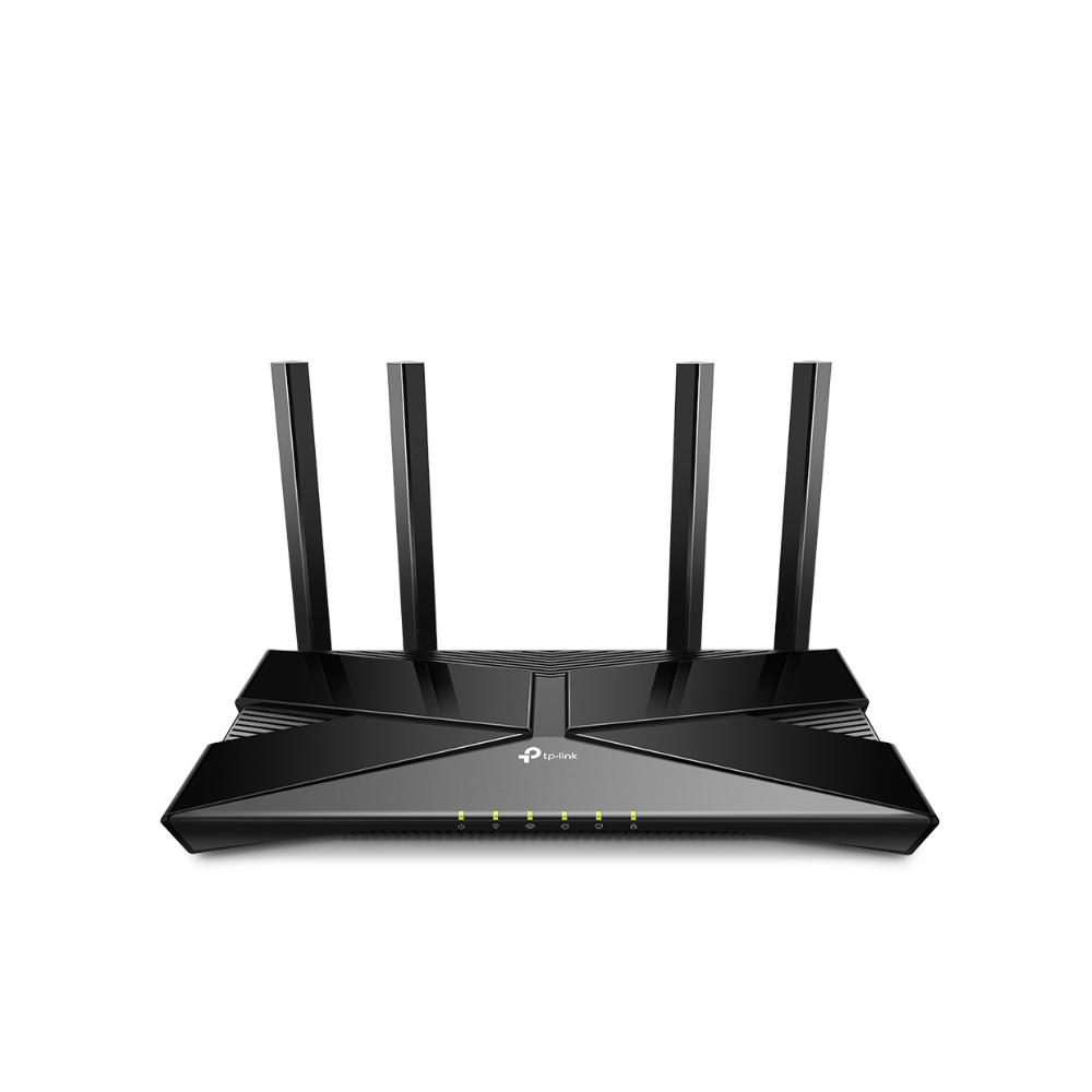 Router Wi-Fi 6 Doble Banda AX 3000 Mbps, MU-MIMO y OFDMA, 1 Puerto WAN 10/100/1000 Mbps, 4 Puertos LAN 10/100/1000 Mbps, 4 Antenas Potentes