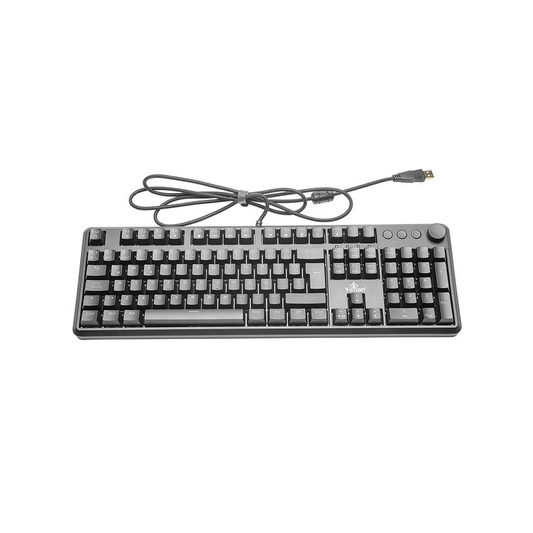 Teclado Gamer Yeyian YTM-28208B Asward S3000 Mecánico Switch Azul RGB