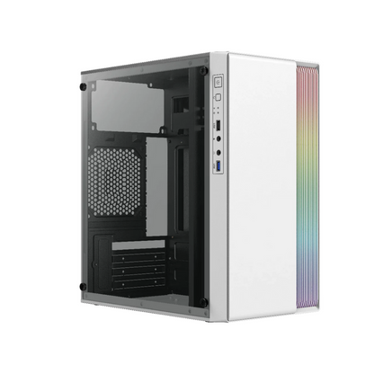 Gabinete Acteck Fusion II, M-ATX, Fuente ATX 500W, USB 3.0, Blanco AC-935760