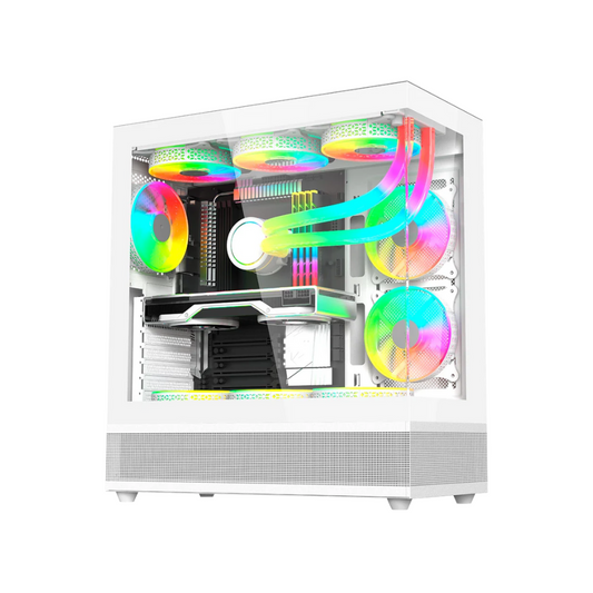 Gabinete Balam Rush Media Torre Tank 9200, USB 3.0, 3 Ventiladores ARGB, Blanco (BR-938730)