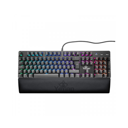 Teclado Gamer Yeyian YKM-ERGB-01 Kusari Mecánico Switch Rojo RGB