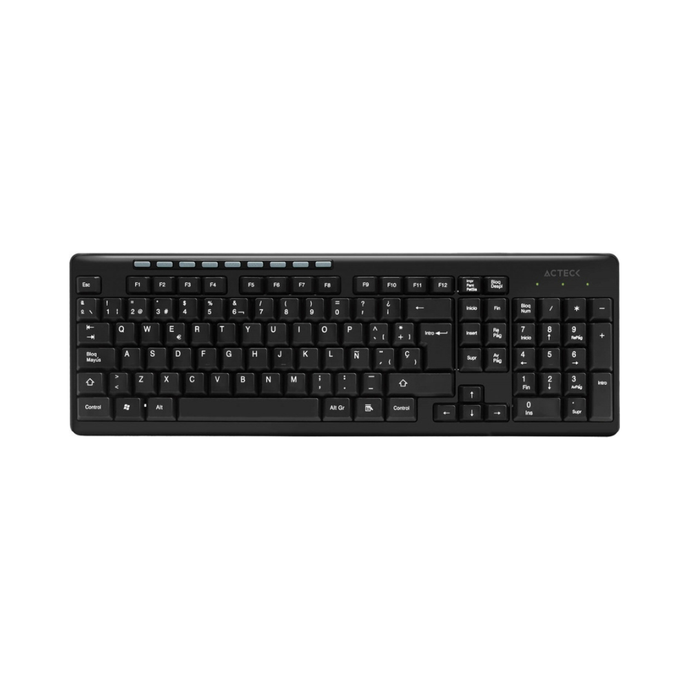 Teclado Acteck Inalámbrico Multimedia Negro (AC-913973)