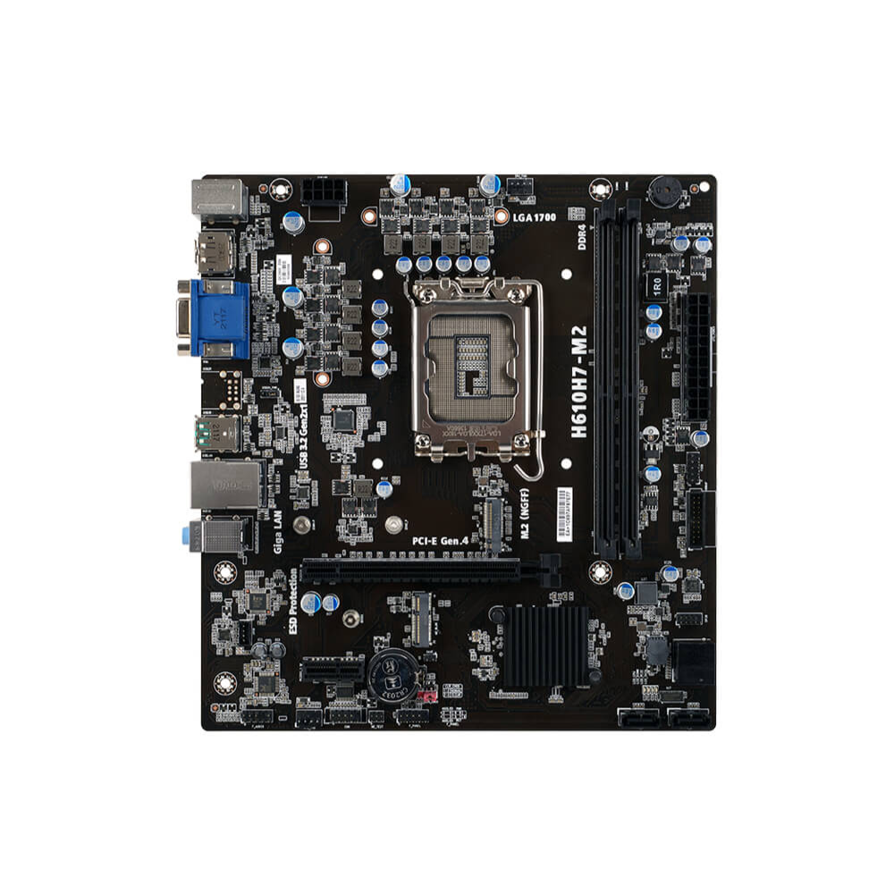 Tarjeta Madre ECS H610H7-M2, Socket 1700, Gen 12/13/14, 2xDDR4, VGA/HDMI, Micro ATX