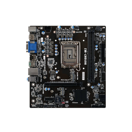 Tarjeta Madre ECS H610H7-M2, Socket 1700, Gen 12/13/14, 2xDDR4, VGA/HDMI, Micro ATX