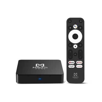 TV Box Mirati Android TV 10 certificado con Chromecast, Google Assistant, 1GB RAM, 8GB almacenamiento, Full HD, HDMI, USB, MicroSD, WiFi, BT 4.2, RJ45.