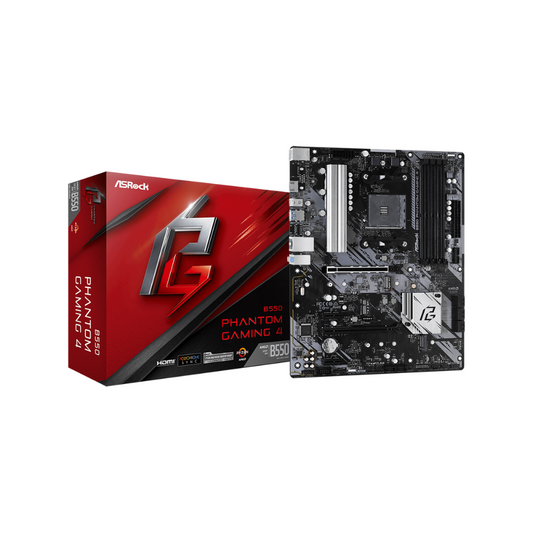 Tarjeta Madre ASRock B550 Phantom Gaming 4, Socket AM4, 4xDDR4, HDMI, ATX