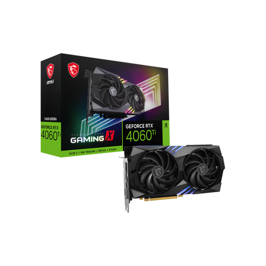 Tarjeta de Video MSI 16GB GeForce RTX 4060 Ti Gaming X 2X Fan GDDR6 DLSS 3 HDMI/DP