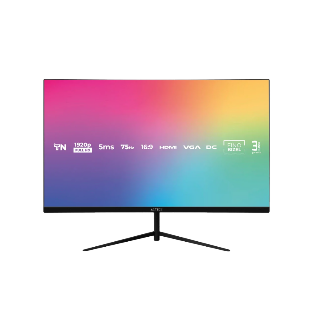 Monitor Acteck Captive Vivid SP270 27" | VGA, HDMI, 75Hz, 5ms (AC-935845)