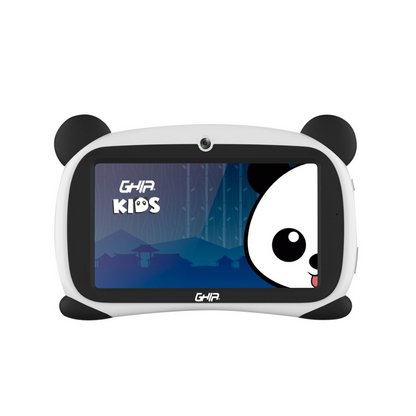 Tablet Ghia Panda 7", Quad Core A133, 2GB RAM, 32GB, Doble Cámara, WiFi, Bluetooth, 2500mAh, Android 11 Go, Ojos Azules