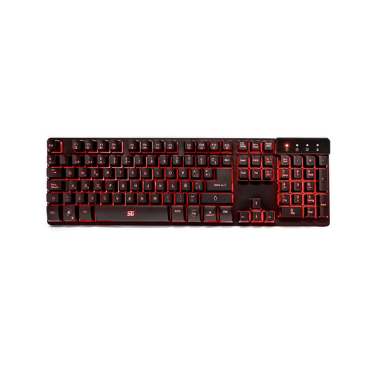 Teclado Vorago Start The Game LED RGB Metálico Multimedia USB (KB-502)