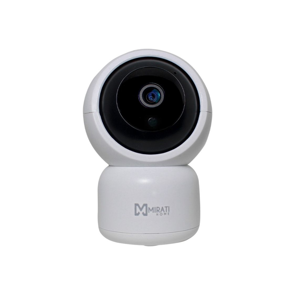 Cámara Mirati IP inalámbrica 2MP, WiFi, PTZ Pan-Tilt, 1080P Full HD, lente 3.6mm, P2P, audio 2 vías, visión nocturna, almacenamiento Micro SD, Smart Home.