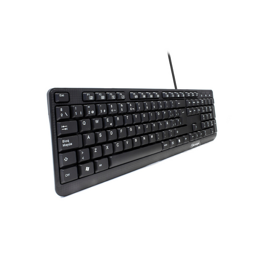 Teclado Vorago Multimedia USB Negro (KB-102)