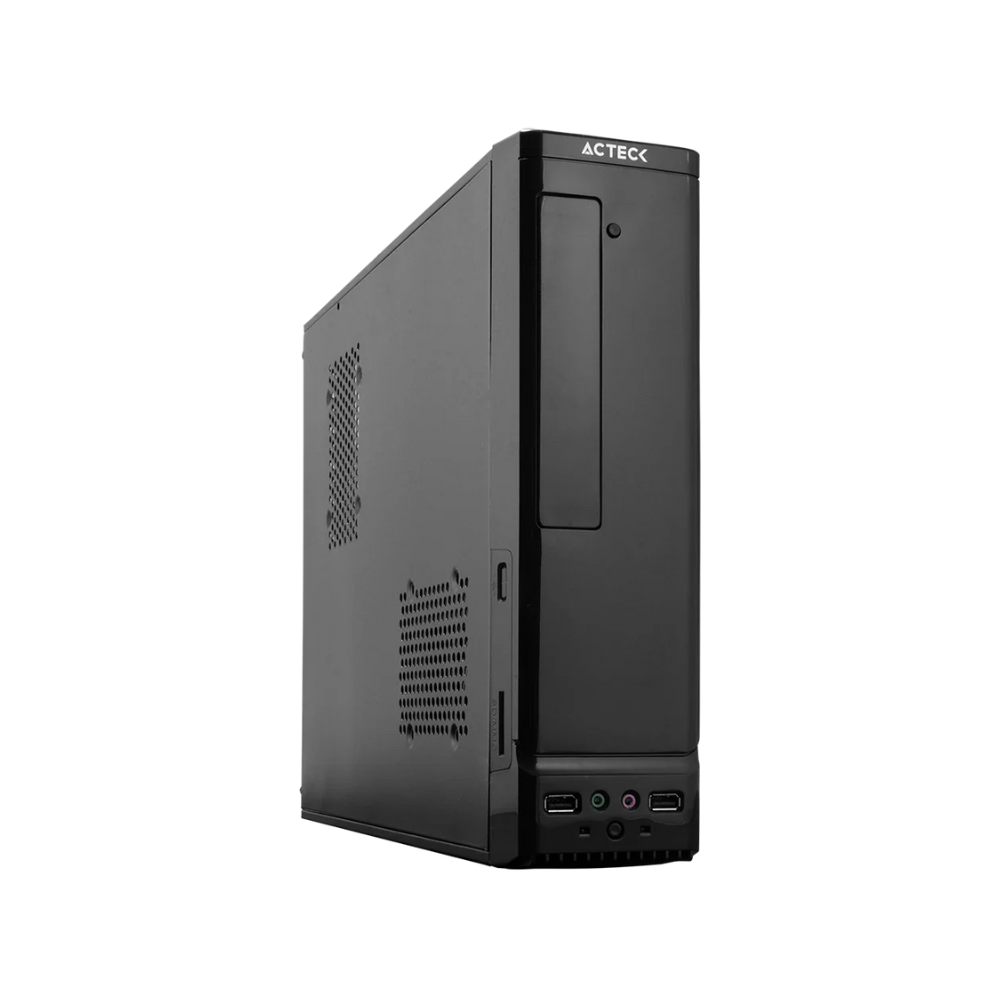 Gabinete Acteck-E Slim, Micro ATX/Mini ITX, con Fuente 450W, Slim AC-929042