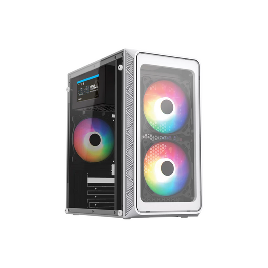 Gabinete Acteck Mini Torre Doom GI730, 600W, USB 3.0 y 2.0, 3 Ventiladores, Blanco (AC-939232)