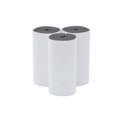 Kit Router Inalámbrico Mesh Deco E4 para Hogar, Doble Banda AC1200, 2 Puertos 10/100 Mbps, Compatible con Amazon Alexa