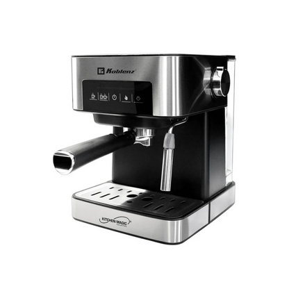 Cafetera Espresso Koblenz CKM-750 EIN, 20 bares de presión, 2 tazas simultáneas, tanque de 1.6L, filtro lavable, 850W