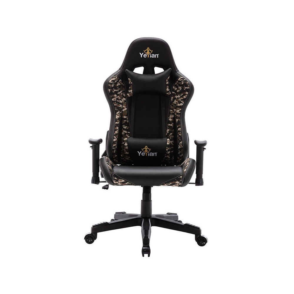 Silla Gaming Yeyian Ryuji Desert Camo - Poliéster/Nylon, Soporta 150 kg (YFRD-042920)