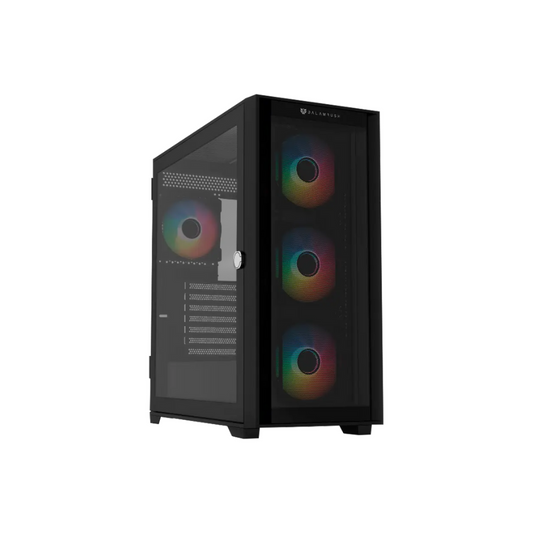 Gabinete Balam Rush Full Torre Carbon 9000, USB 3.0, 2.0 y C, 4 Ventiladores, Negro (BR-938754)