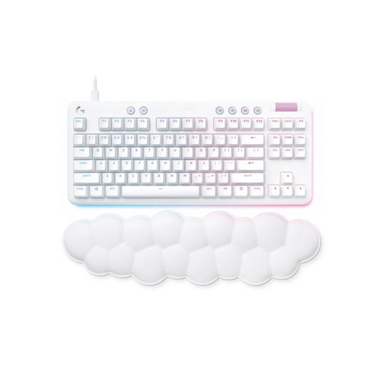 Teclado Logitech G713 TKL con Reposamanos Táctil Off-White (920-010413)