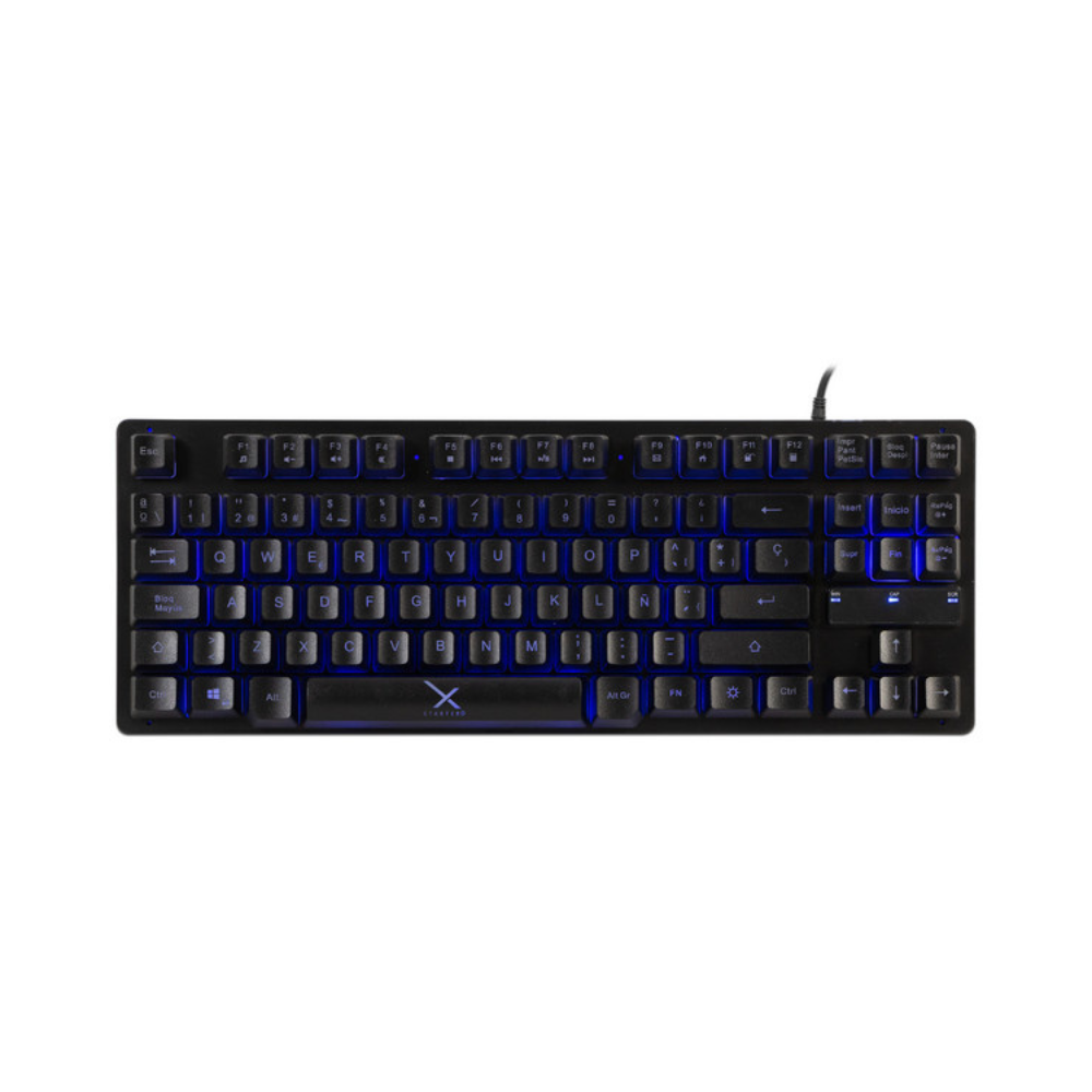 Teclado Gamer Xzeal Alámbrico 87 Teclas LED Negro (XST-300)