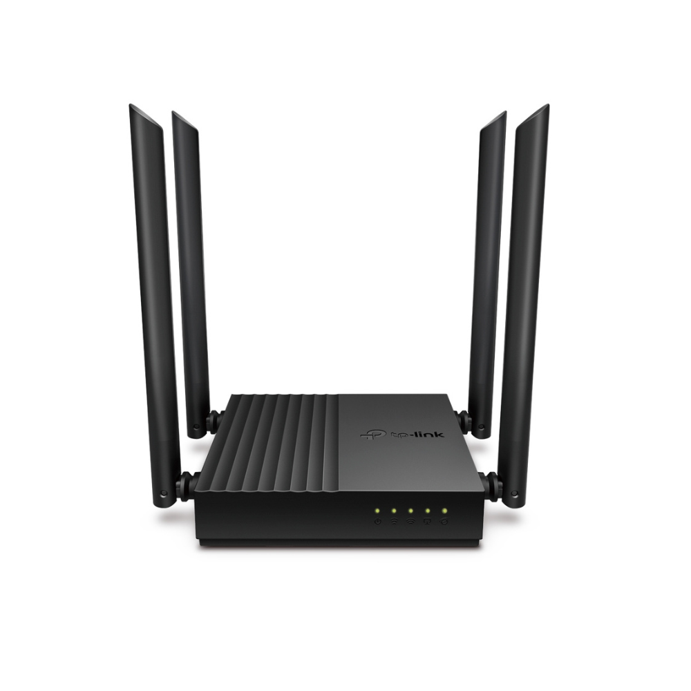 Router Inalámbrico AC 1200, Doble Banda MU-MIMO, 1 Puerto WAN 10/100/1000 Mbps, 4 Puertos LAN 10/100/1000 Mbps, Compatible con EasyMesh, Administración Web o App Tether