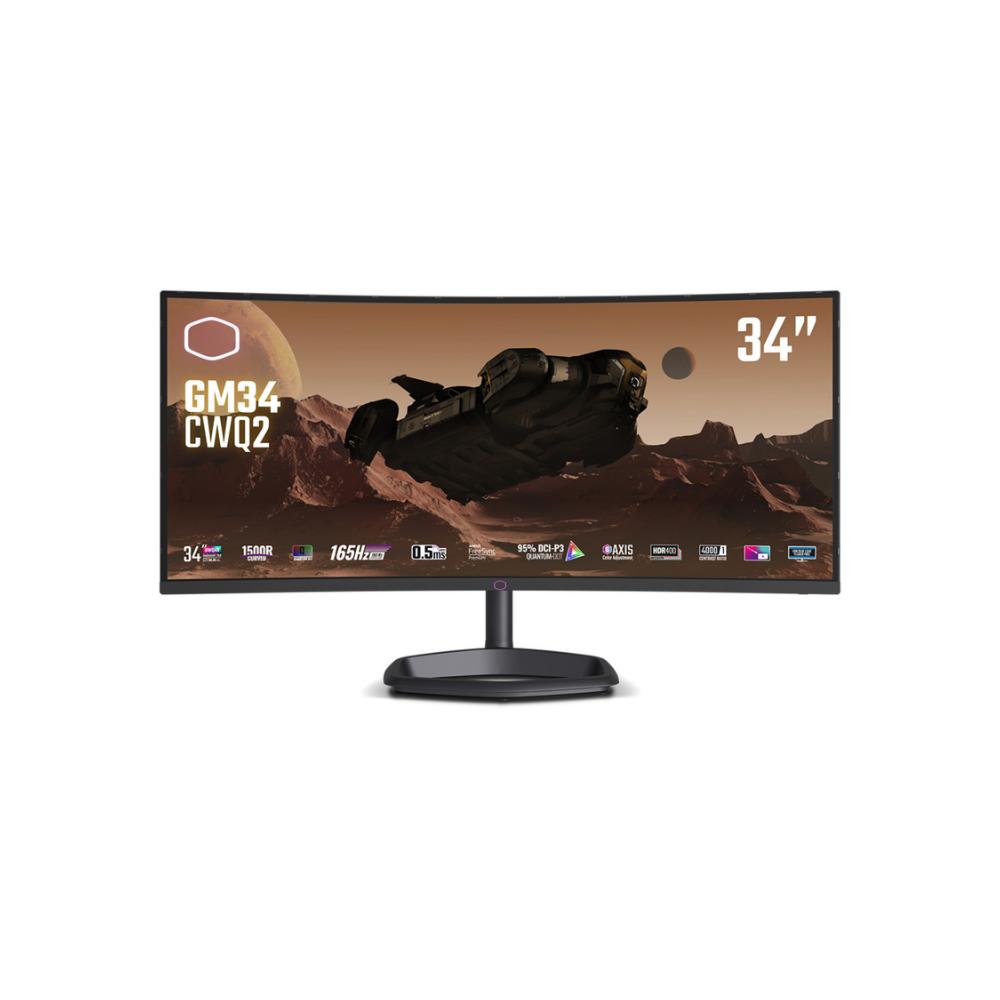 Monitor Curvo Cooler Master GM34-CWQ2 34" UWQHD 165Hz (CMI-GM34-CWQ2-US)