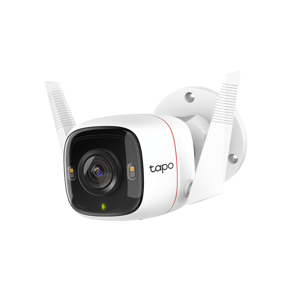 Cámara IP 4MP (2K), Lente 3.18 mm, Wi-Fi, 30 m IR, Exterior IP66, Audio Bidireccional, Micro SD hasta 256 GB, Compatible con Google y Alexa