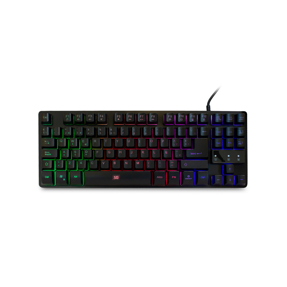 Teclado Vorago Start The Game Tenkeyless LED RGB USB Negro (KB-503)