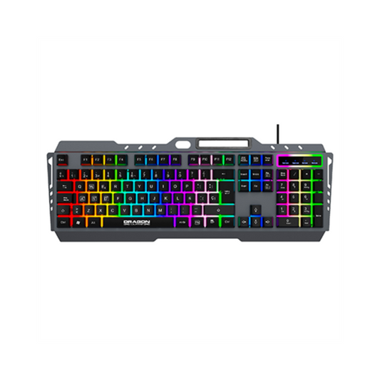 Kit Teclado y Mouse Gamer Nextep Alámbrico, Tapete Incluido, RGB, USB, Negro NE-484K