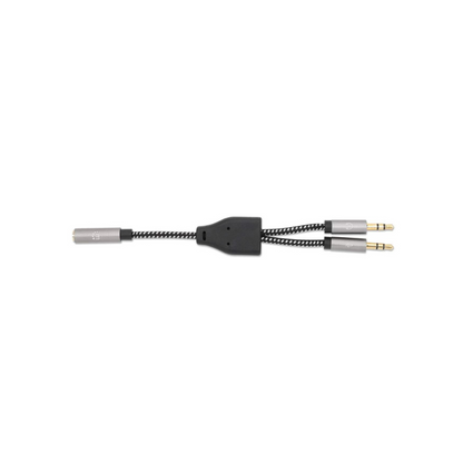 Adaptador de Audio 3.5 mm 1 H a 2 M, 15 cm Manhattan (356121)