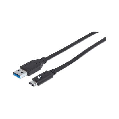 Cable USB A Macho a Tipo C Macho 1.0M V3.1 Manhattan (353373)