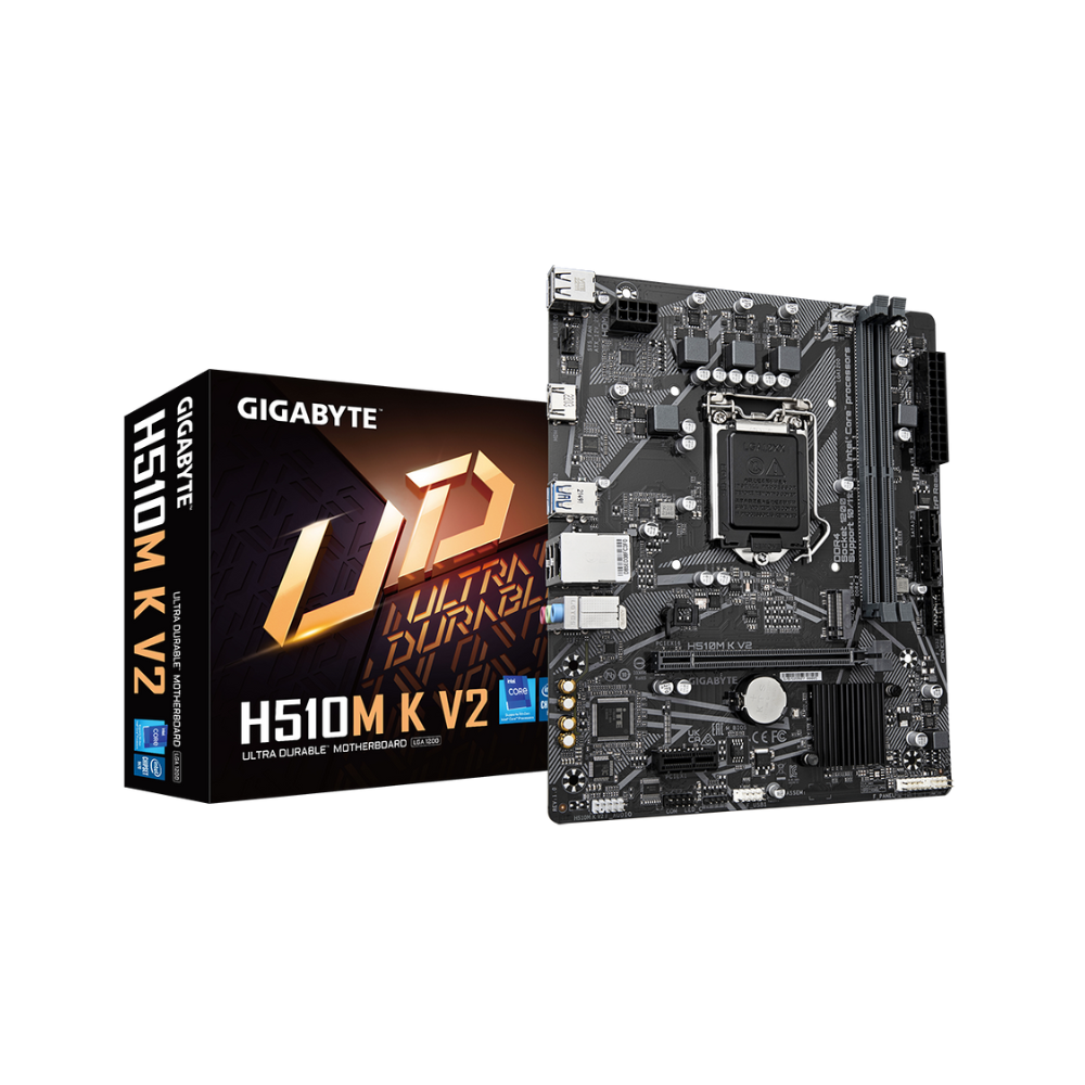 Tarjeta Madre Gigabyte H510M K V2, Socket 1200, 11A y 10A Gen, 2xDDR4, HDMI