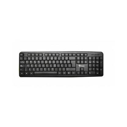 Teclado Stylos Alámbrico 105 Teclas USB Español Negro (STPTEC5B)