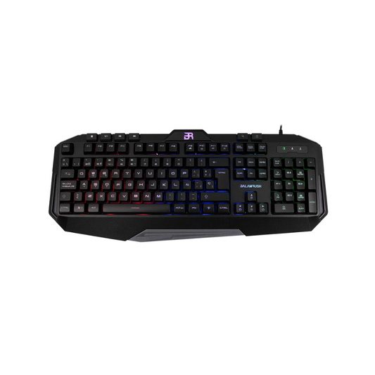 Teclado Gamer Balam Rush Gunfire USB 3 Colores LED Negro (BR-929639)