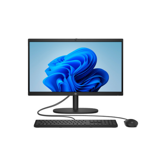 HP Consumo AIO 22-DG0009LA, Intel Celeron N100 3.4 GHz, 8GB, 128GB SSD, 21.5" FHD, Win 11 Home, 1-1-0, negro