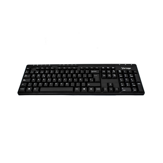 Teclado Vorago Multimedia USB Negro (KB-202)