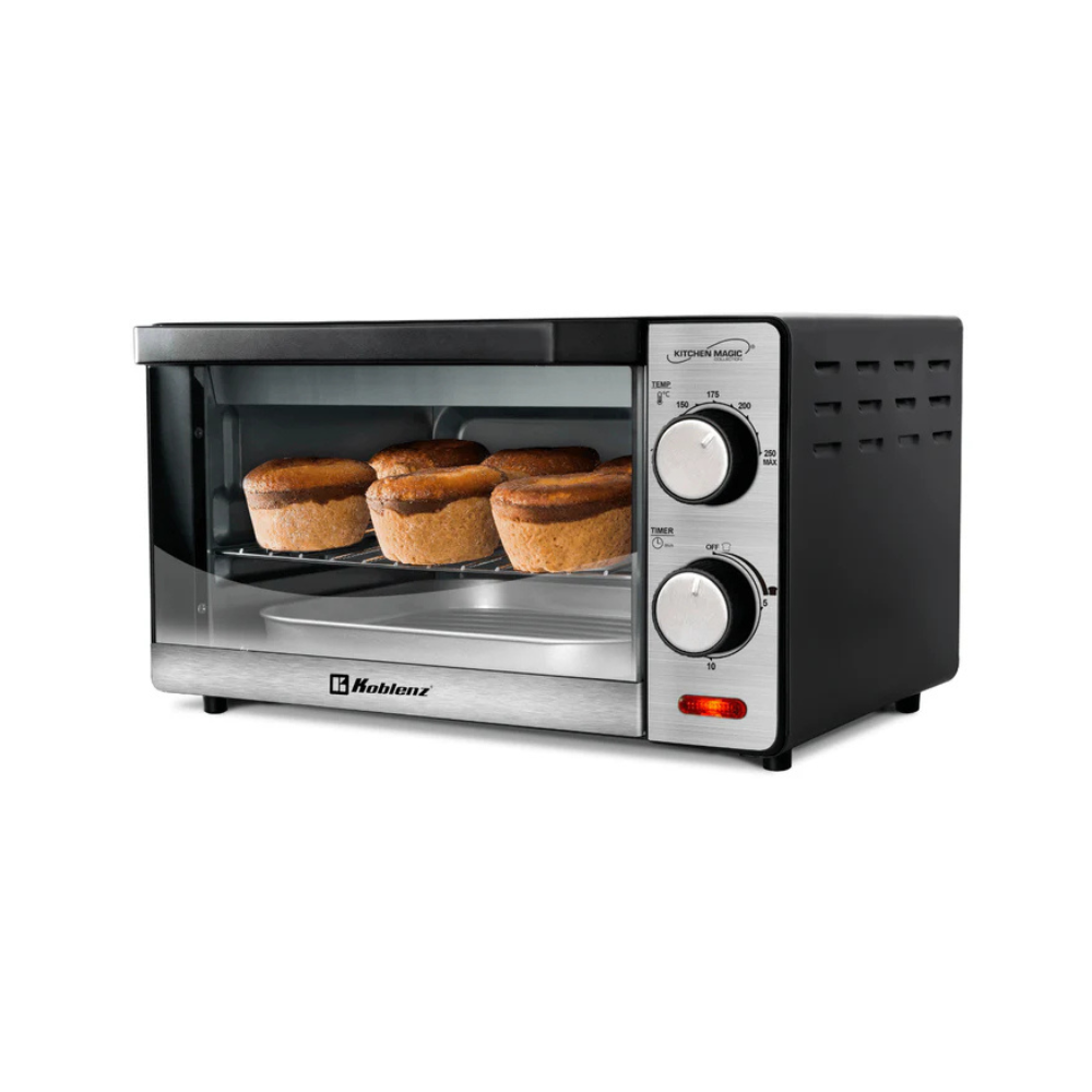 Horno Tostador eléctrico Koblenz HKM-1000, 10L (4 rebanadas de pan), termostato regulable de 100-250 grados, 1000W