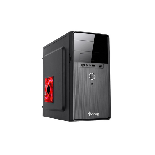 Gabinete Stylos CGAB5, Micro ATX/Mini ITX, 500W, USB 3.0, Negro STPGAC5B