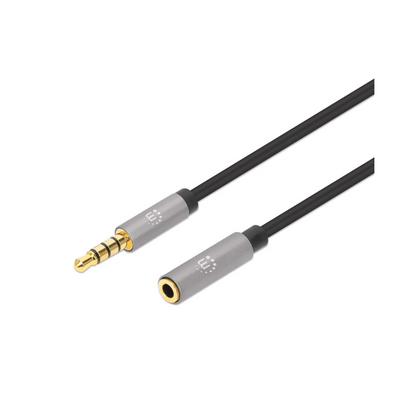 Cable Audio Manhattan Estéreo 3.5mm Extensión M-H 1.0M (356022)