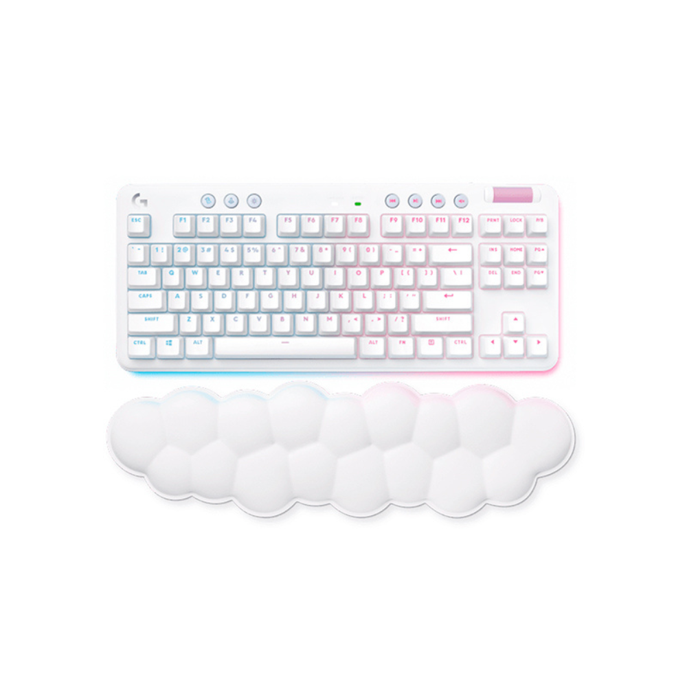 Teclado Logitech G715 TKL con Reposamanos Bluetooth Táctil Off-White (920-010453)