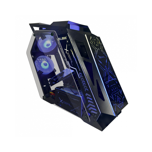 Gabinete Xzeal Irregular RGB, Negro IR02, 4 Ventiladores ARGB XZGAIRRGBB