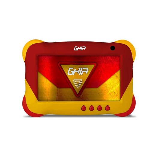 Tablet Ghia 7 Kids, Quad Core A133, 1GB RAM, 16GB, Doble Cámara, WiFi, Bluetooth, 2500mAh, Android 11 Go, Roja