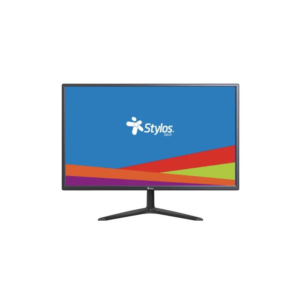 Monitor Stylos SMOT3 19" HD (1366x768) LED | 60Hz, 5ms, HDMI/VGA, VESA, Negro (STPMOT3B)