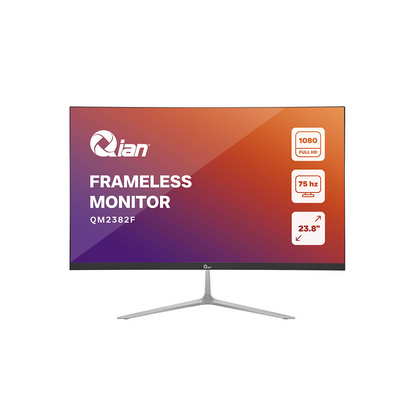 Monitor Qian QM2382F 23.8" LED Frameless Full HD, VGA, HDMI, Sin Marco