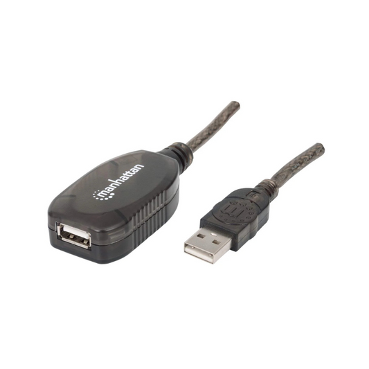 Cable USB 2.0 Extensión Activa 20M Encadenable Manhattan (150958)