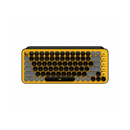 Teclado Logitech Pop Keys Mecánico Bluetooth USB Bolt Blast Yellow (920-010713)